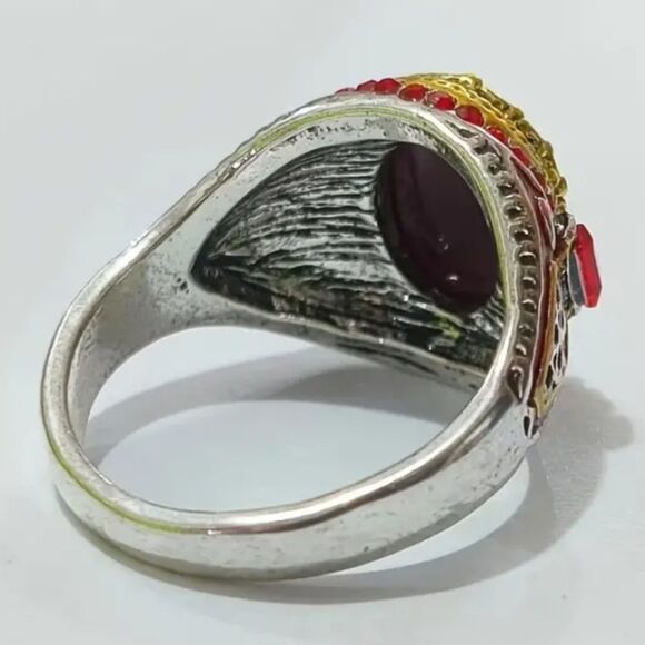 Men's Vintage Alloy Statement Ring - Picture 4 of 7